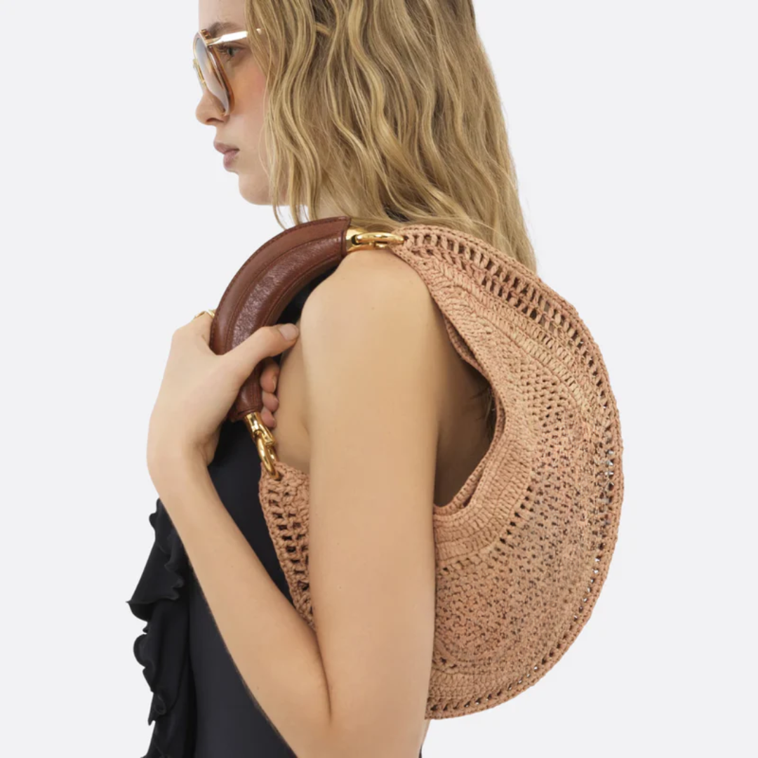 Raffia-Schultertasche - BloxBag